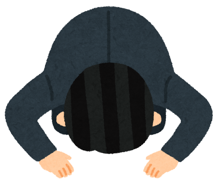 吐きそうになりながら同僚に頭を下げてきました。